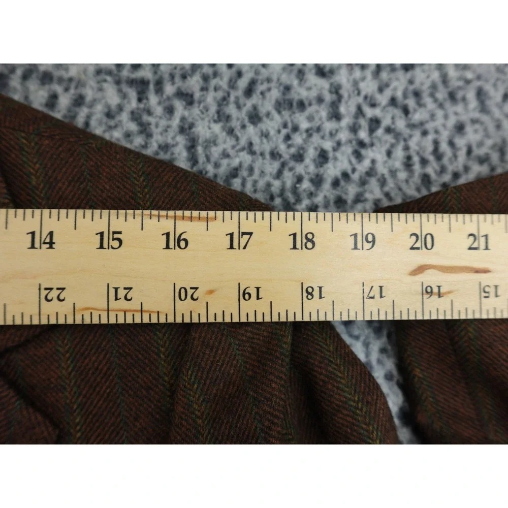Hart‎ Schaffner Marx Vintage Wool Brown Herringbone Striped Blazer Mens 40R